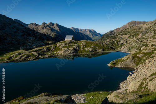 Reservoir of Bachimaña, Baños de Panticosa, Tena Valley, Pyrenees, Huesca, Spain. photo