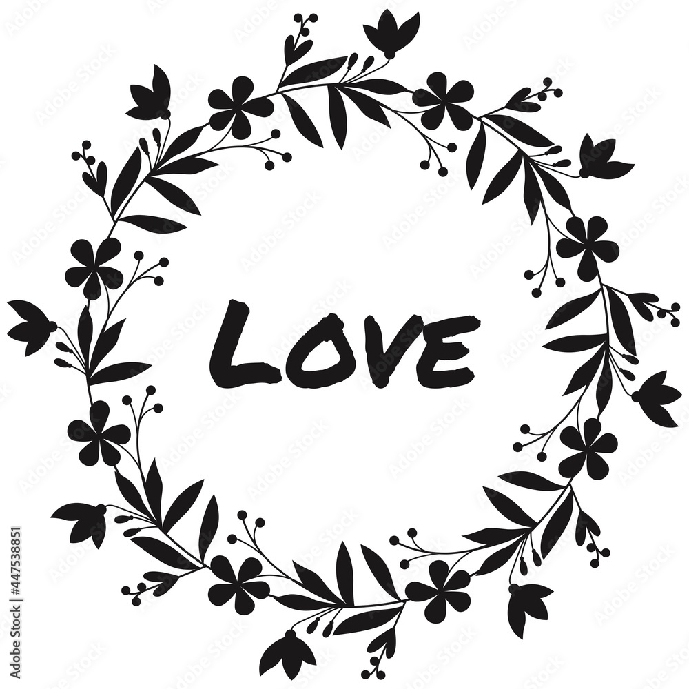 Vector Frame with leaves Botanical Illustration Vector Frame with leaves Botanical Illustration