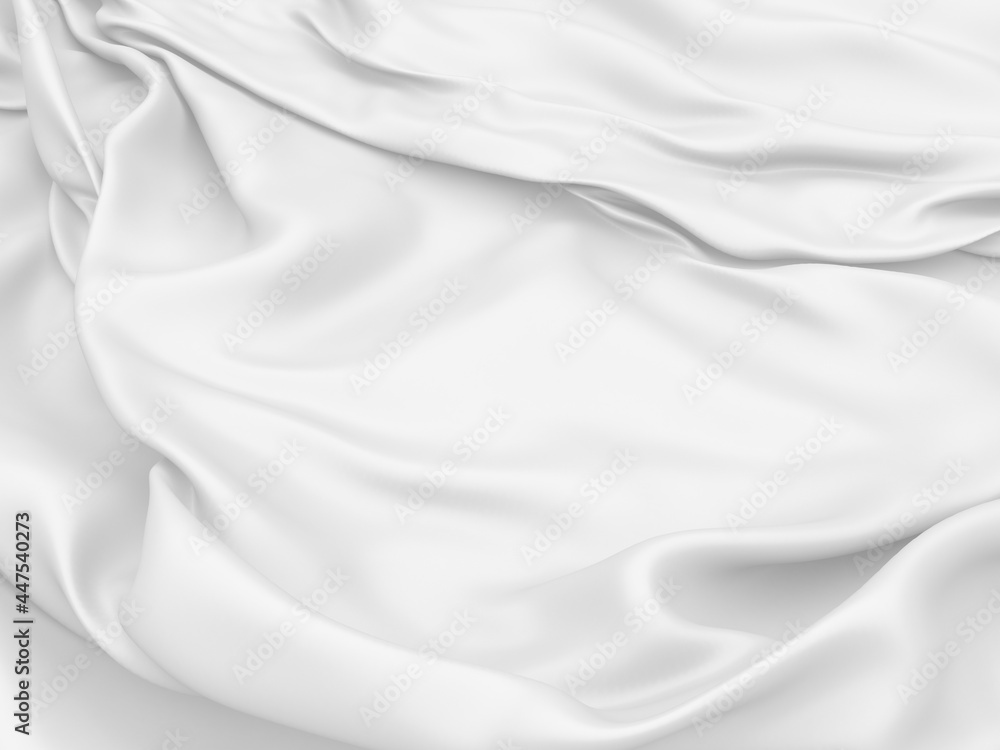 Obraz premium White fabric texture background. Luxury cloth background