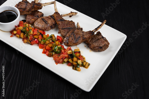 Roasted lamb ribs