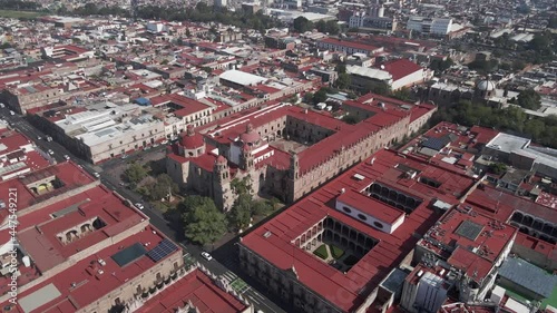 beautiful colonial architecture in downtown morelia