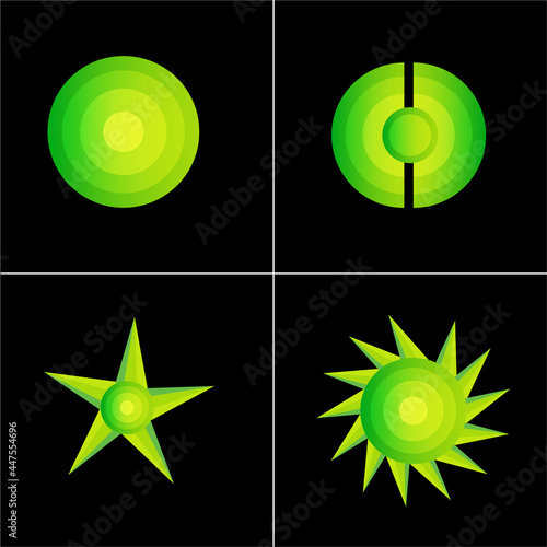 modern gradient Business Corporate technology symbol logo design concept vector  