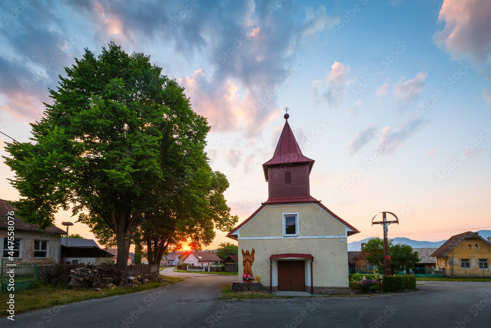 Church in Leziachov village, Slovakia.