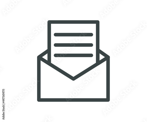 Envelope postal letter icon for website, app, user interface.