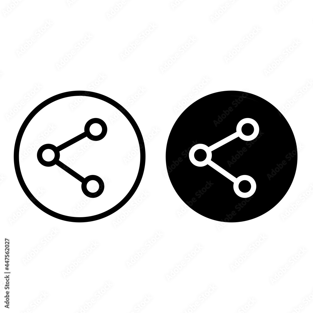 Share icon vector, share sign, icon. Share icon vector, share sign, icon.