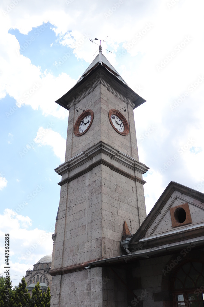 historic clock tower in turkey