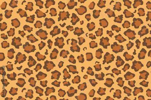 African leopard seamless skin texture background. Animal pattern.