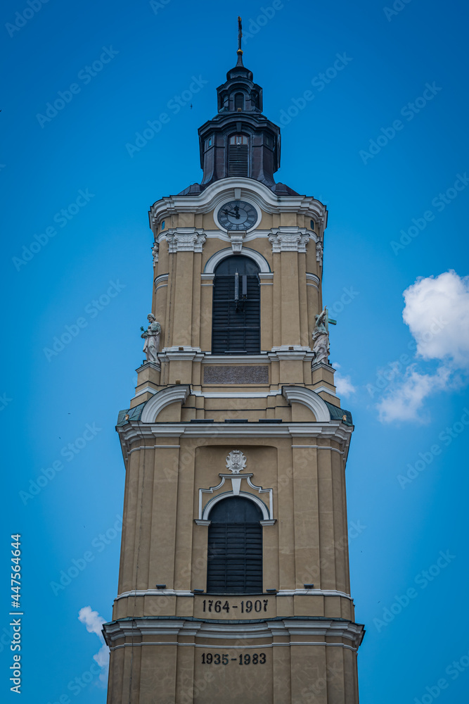 Cathedral Tower with a clock in Przemyśl