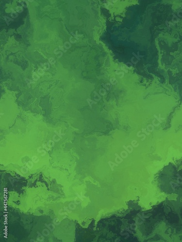 Vertical illustration of a beautiful abstract background in bright green color