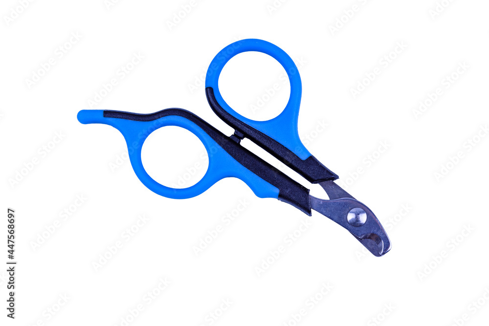 Pet nail clipper (scissors for claws) isolated on white background Pet nail clipper (scissors for claws) isolated on white background