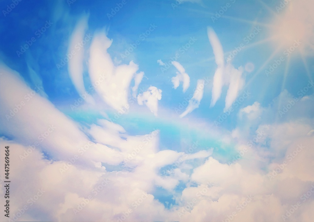 幻想的な空のイラスト Stock Illustration Adobe Stock