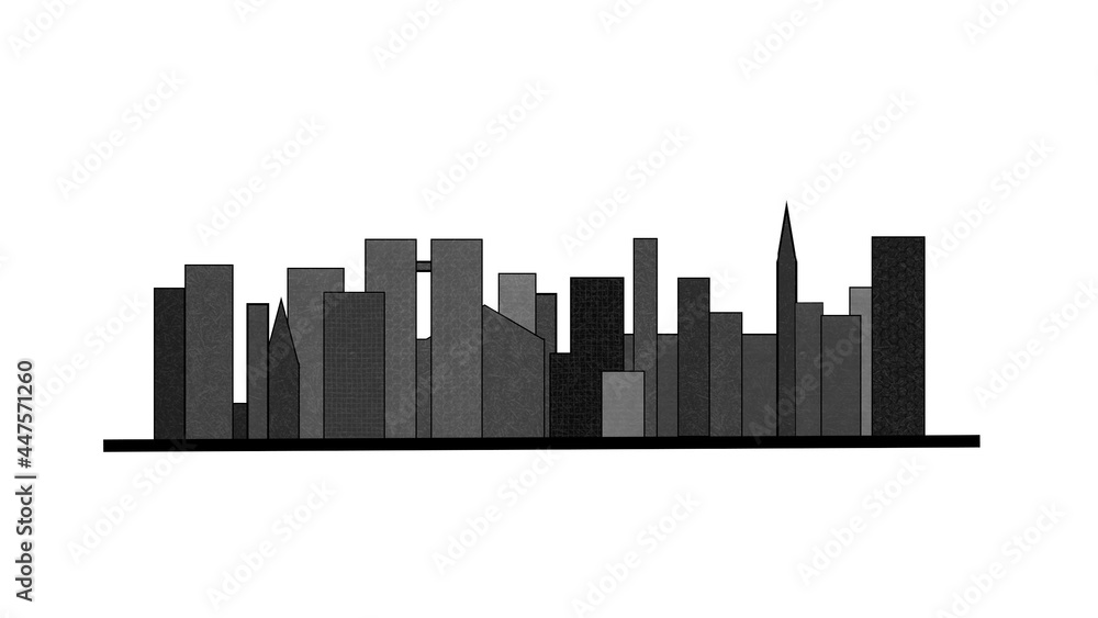 City skyline graphic image