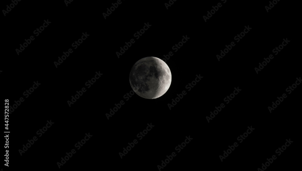 HDR Moon made from two photos one full and one half with an old nikon lens at 300mm HDR Moon made from two photos one full and one half with an old nikon lens at 300mm