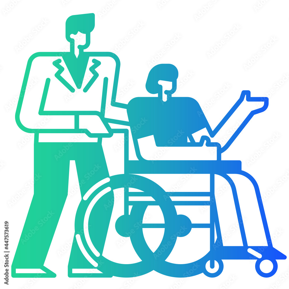 Fototapeta premium wheelchair icon