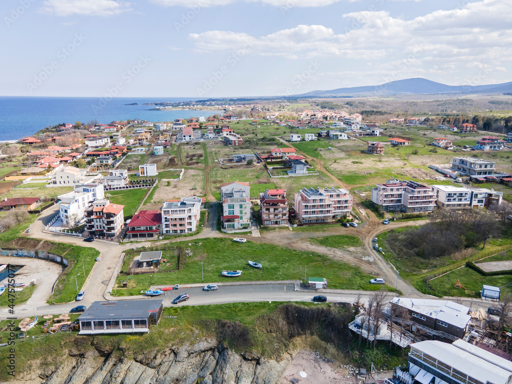 Aerial view of village of Lozenets, Bulgaria