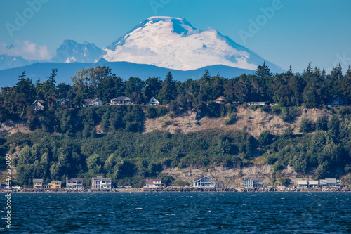  Mount Baker and Camano Island from Puget Sound photo