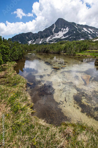 Landscape of Banski Lakes, Pirin Mountain, Bulgaria photo