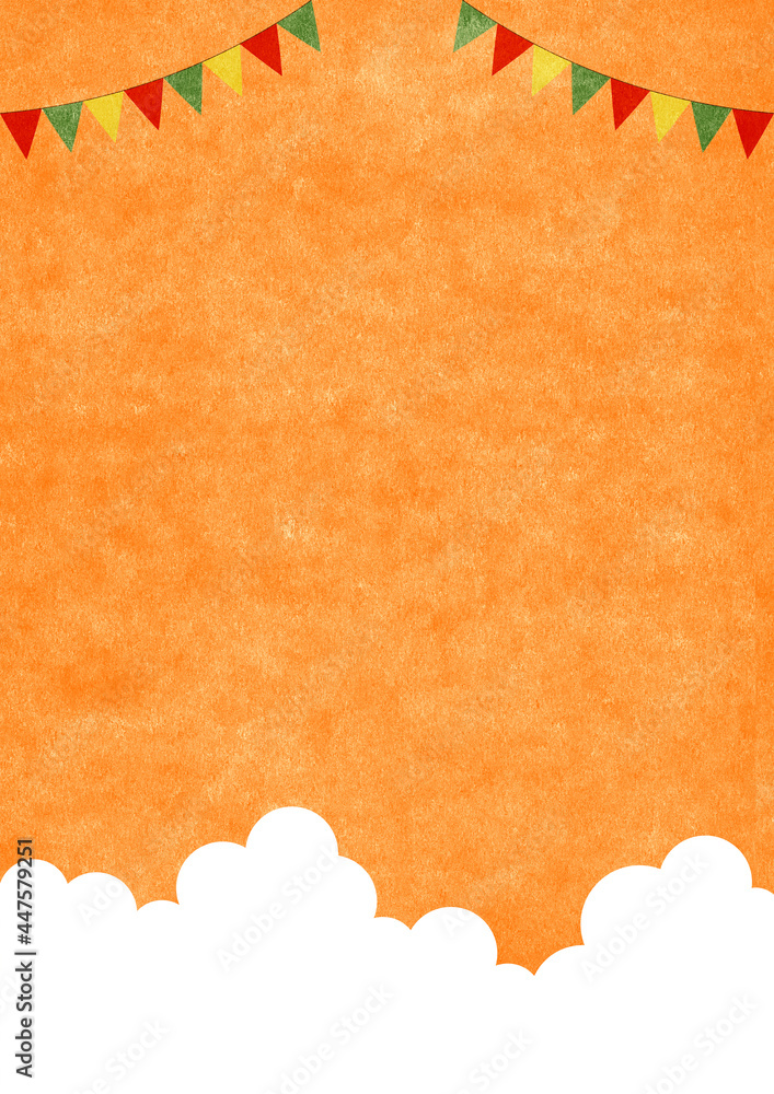 Obraz premium 水彩風 秋の空