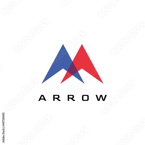 Arrow logo design inspiration vector template
