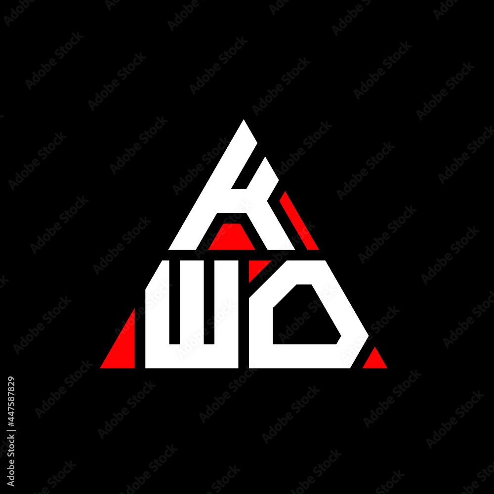 KWO triangle letter logo design with triangle shape. KWO triangle logo design monogram. KWO triangle vector logo template with red color. KWO triangular logo Simple, Elegant, and Luxurious Logo. KWO KWO triangle letter logo design with triangle shape. KWO triangle logo design monogram. KWO triangle vector logo template with red color. KWO triangular logo Simple, Elegant, and Luxurious Logo. KWO