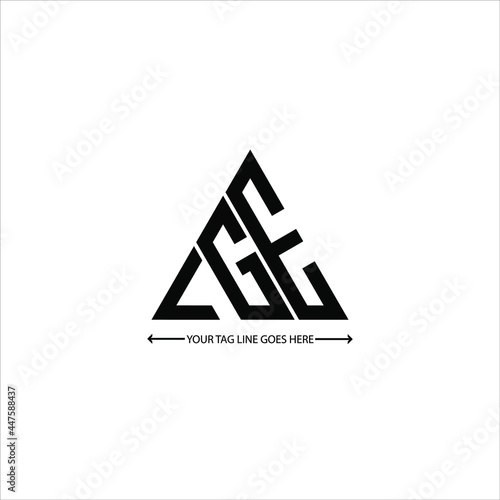 LGE letter logo creative design. LGE unique design
 photo
