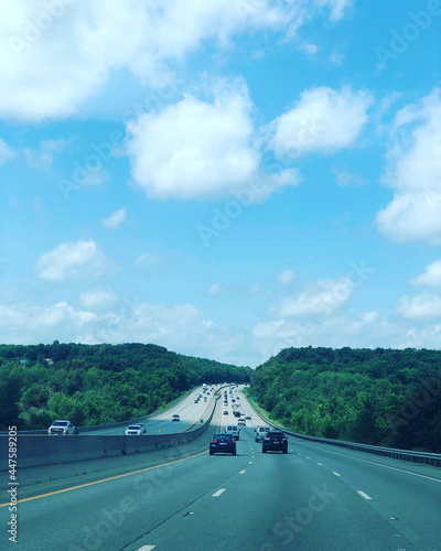 driving on a highway