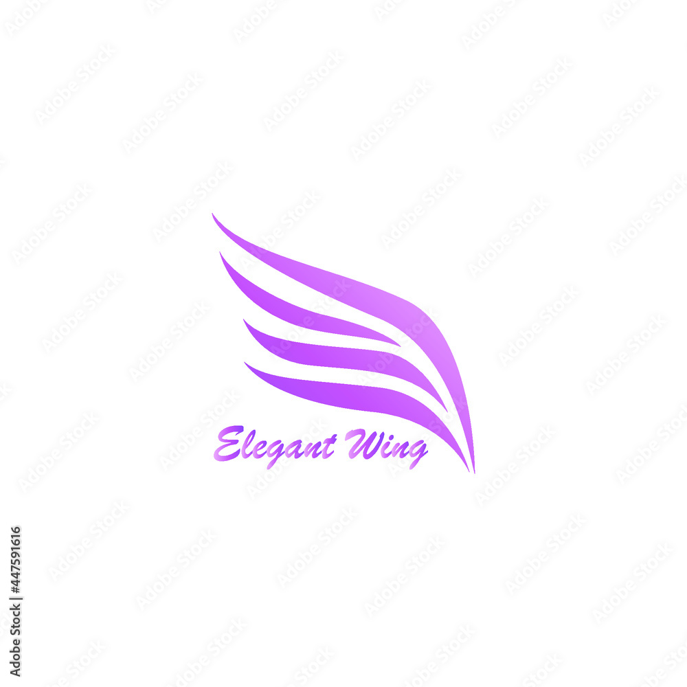 Beauty Flying Bird Wings Logo design inspiration Beauty Flying Bird Wings Logo design inspiration