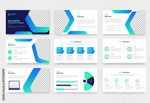 Modern powerpoint presentation templates set. Use for modern keynote presentation, brochure design, website slider, landing page, annual report, company profile.	
