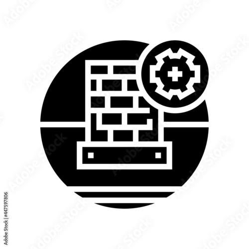 lead flashing on roof glyph icon vector. lead flashing on roof sign. isolated contour symbol black illustration