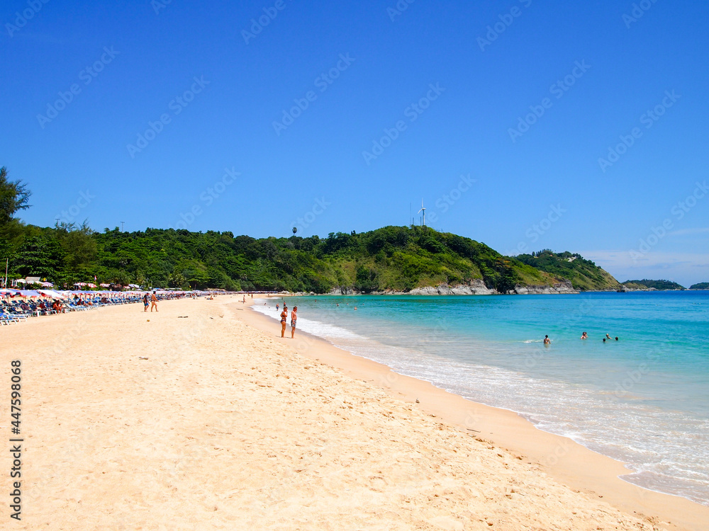 Blue Water and White Sand Beaches of Phuket Thailand