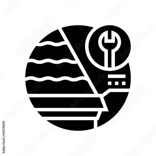 starter strips glyph icon vector. starter strips sign. isolated contour symbol black illustration