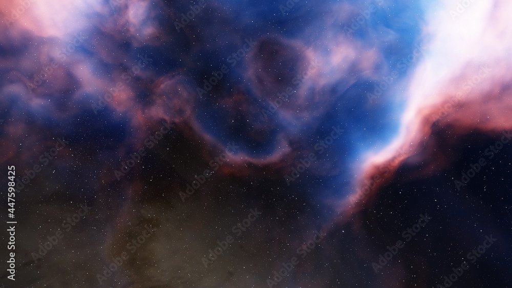 Fototapeta premium nebula gas cloud in deep outer space
