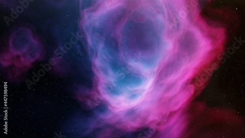 nebula gas cloud in deep outer space