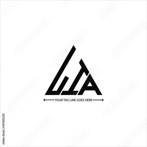 LIA letter logo creative design. LIA unique design
 photo