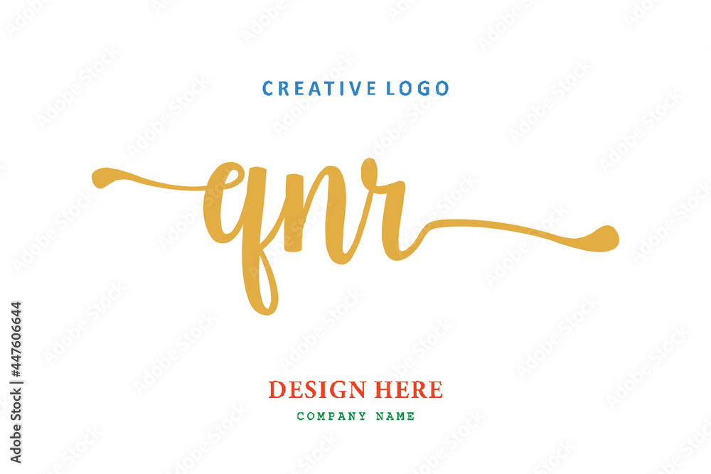 QNR lettering logo is simple, easy to understand and authoritative QNR lettering logo is simple, easy to understand and authoritative