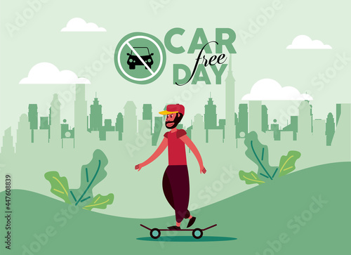 car free day scene
