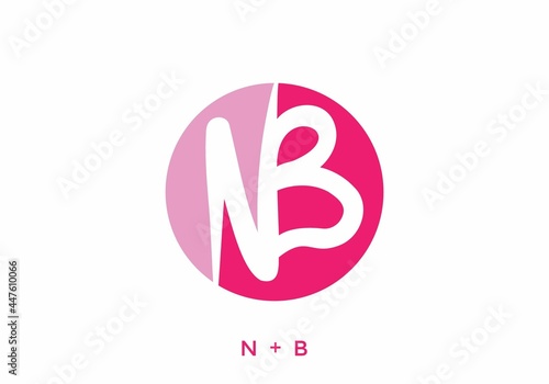 Pink color of NB initial letter