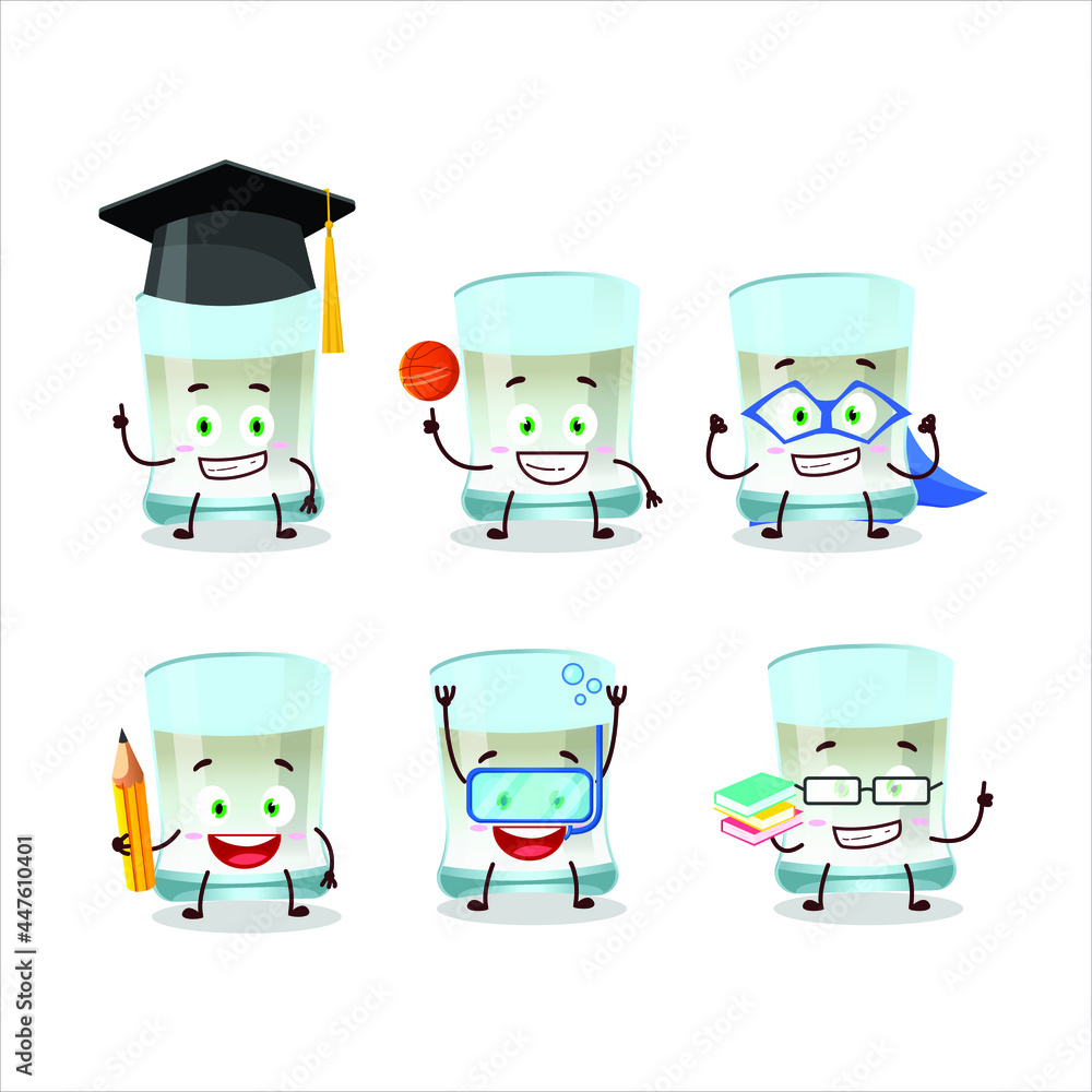 School student of tuica cartoon character with various expressions. Vector illustration School student of tuica cartoon character with various expressions. Vector illustration
