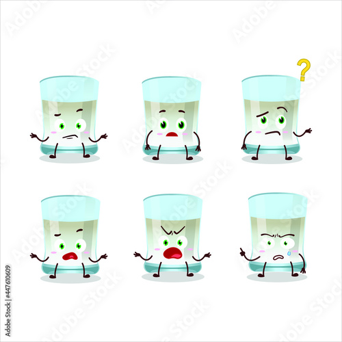 Cartoon character of tuica with what expression. Vector illustration