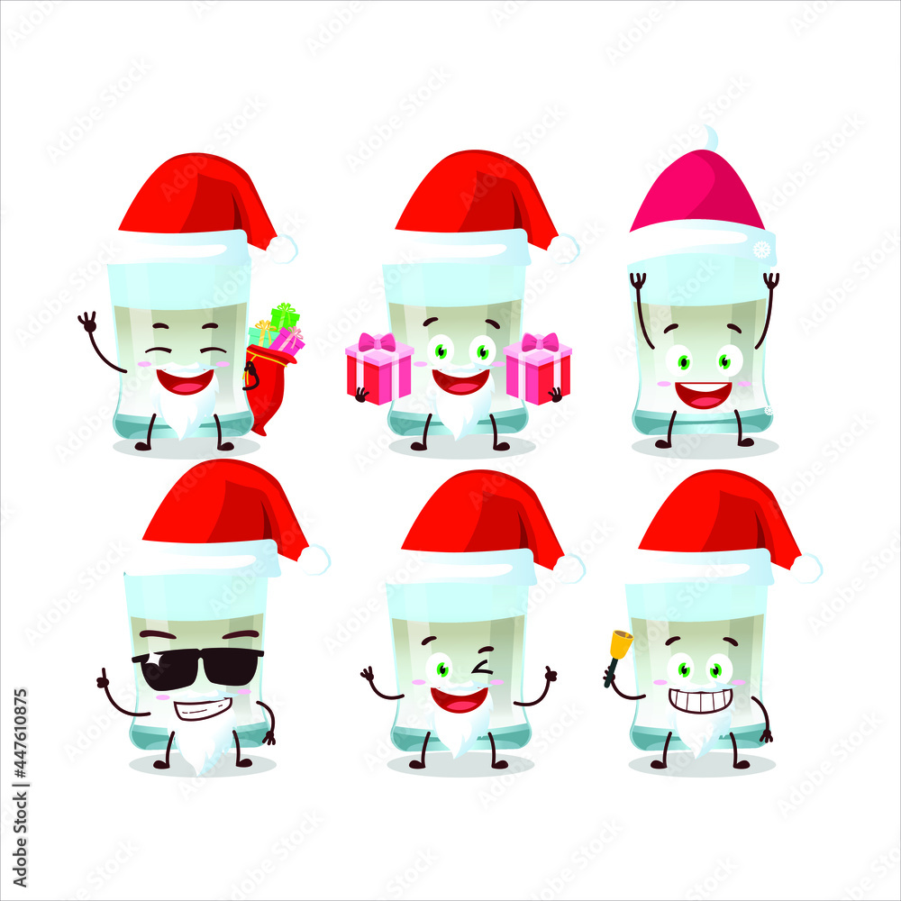 Santa Claus emoticons with tuica cartoon character. Vector illustration Santa Claus emoticons with tuica cartoon character. Vector illustration