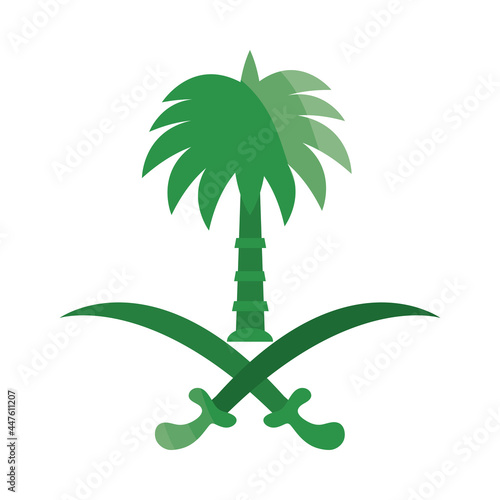 saudi arabia swords and palm