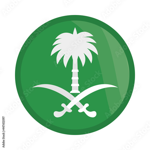 flag saudi arabia emblem