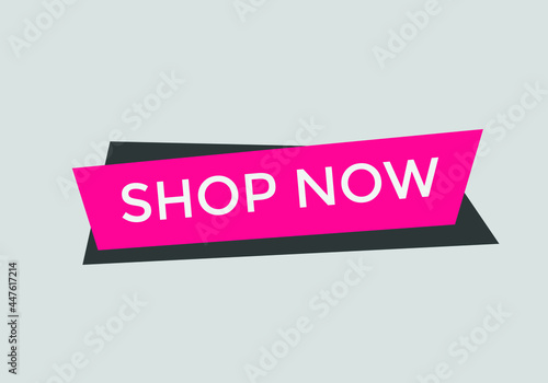 shop now text web buttons, sign icon label, shop now. ecommerce web button shop or buy