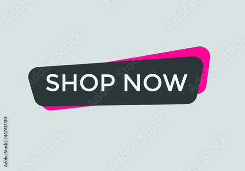 shop now text web buttons, sign icon label, shop now. ecommerce web button shop or buy