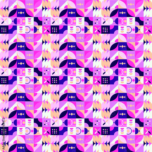 seamless pattern with funny cats