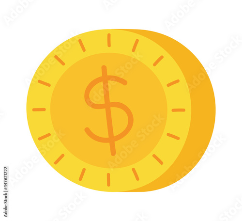 golden coin representation