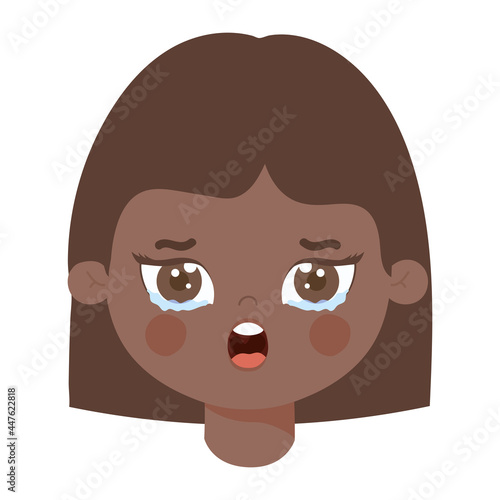 crying girl design
