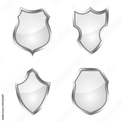 Shield icons mega collection Protect shield vector set of shields Protection shields vector illustration