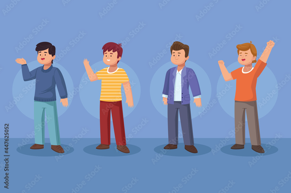 four men group four men group