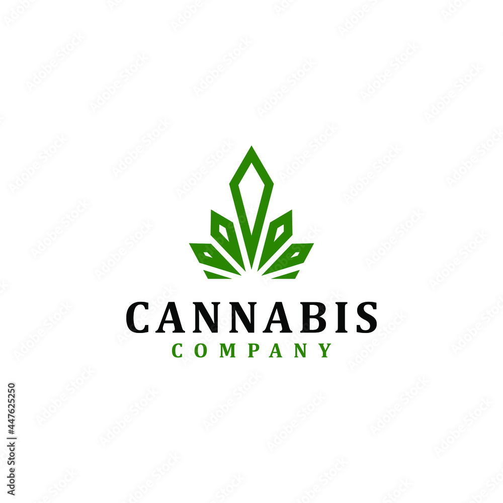 Crown symbol cannabis company logo